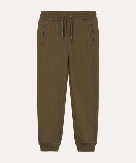 calça jogger infantil de moletom verde