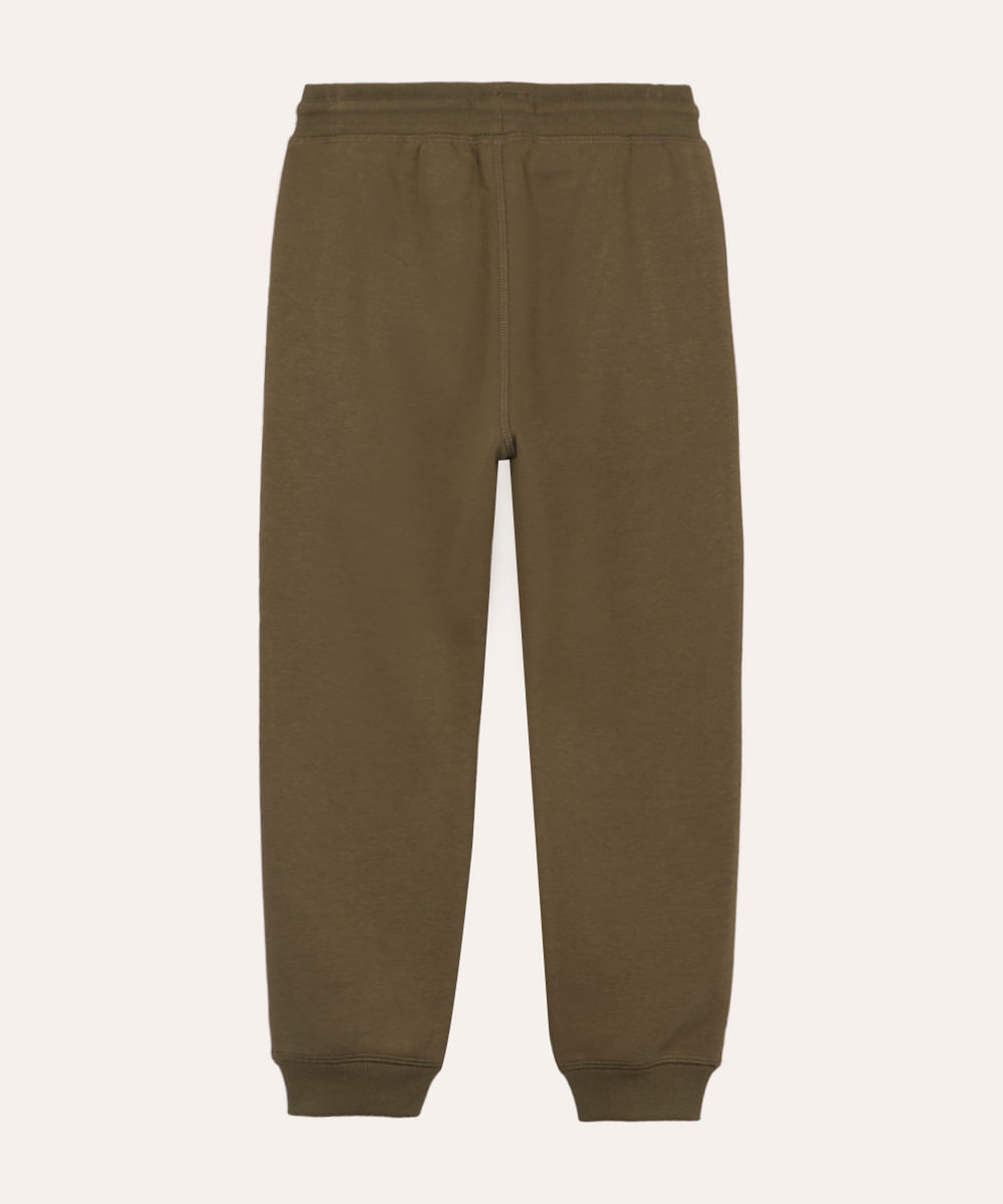 calça jogger infantil de moletom verde