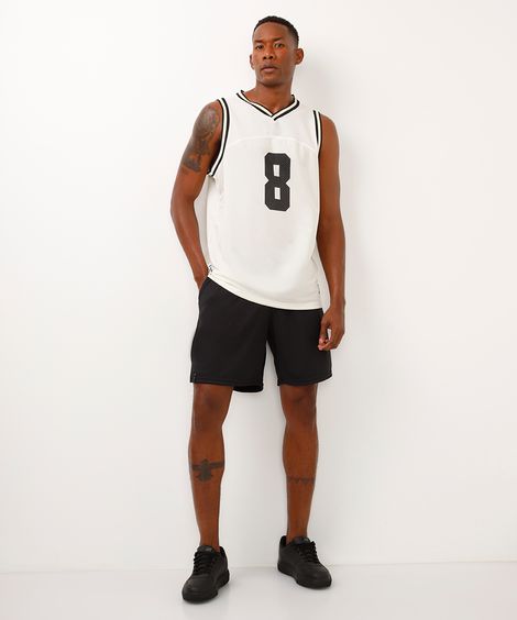 bermuda esportiva masculina cós com cordão preta