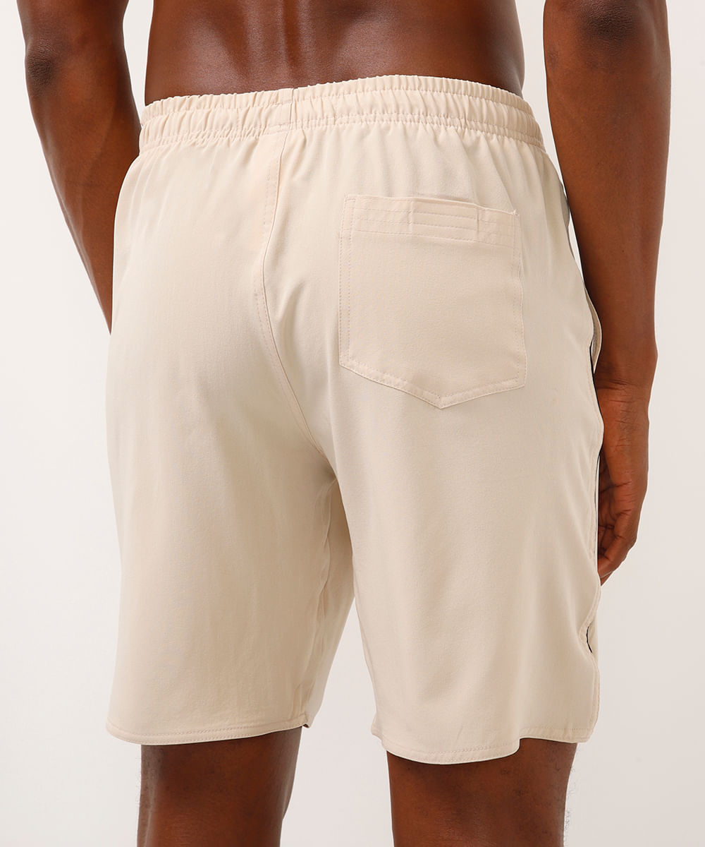 bermuda com bolsos esportiva ace bege