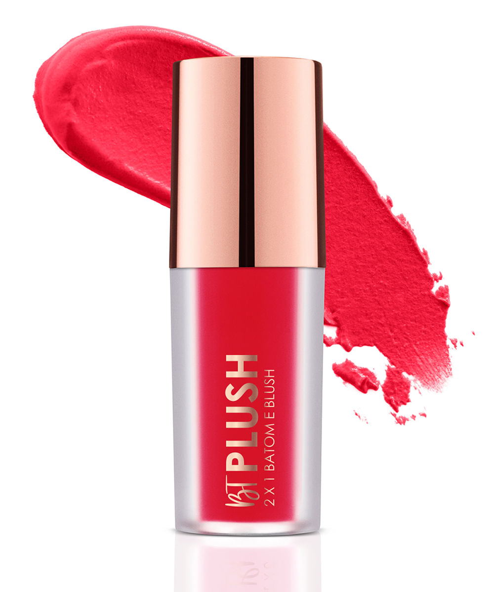 batom e blush bruna tavares plush ruby vermelho