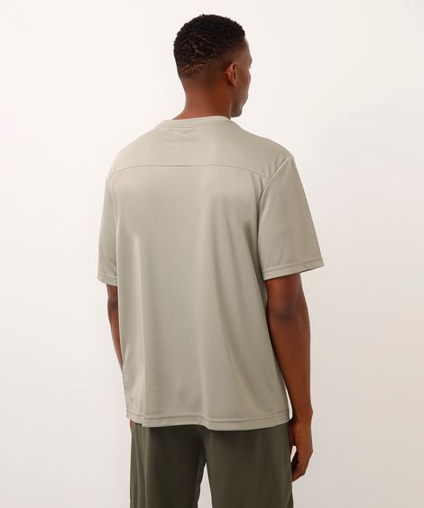 camiseta esportiva oversized masculina verde