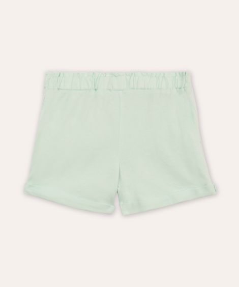 short de laise infantil floral azul