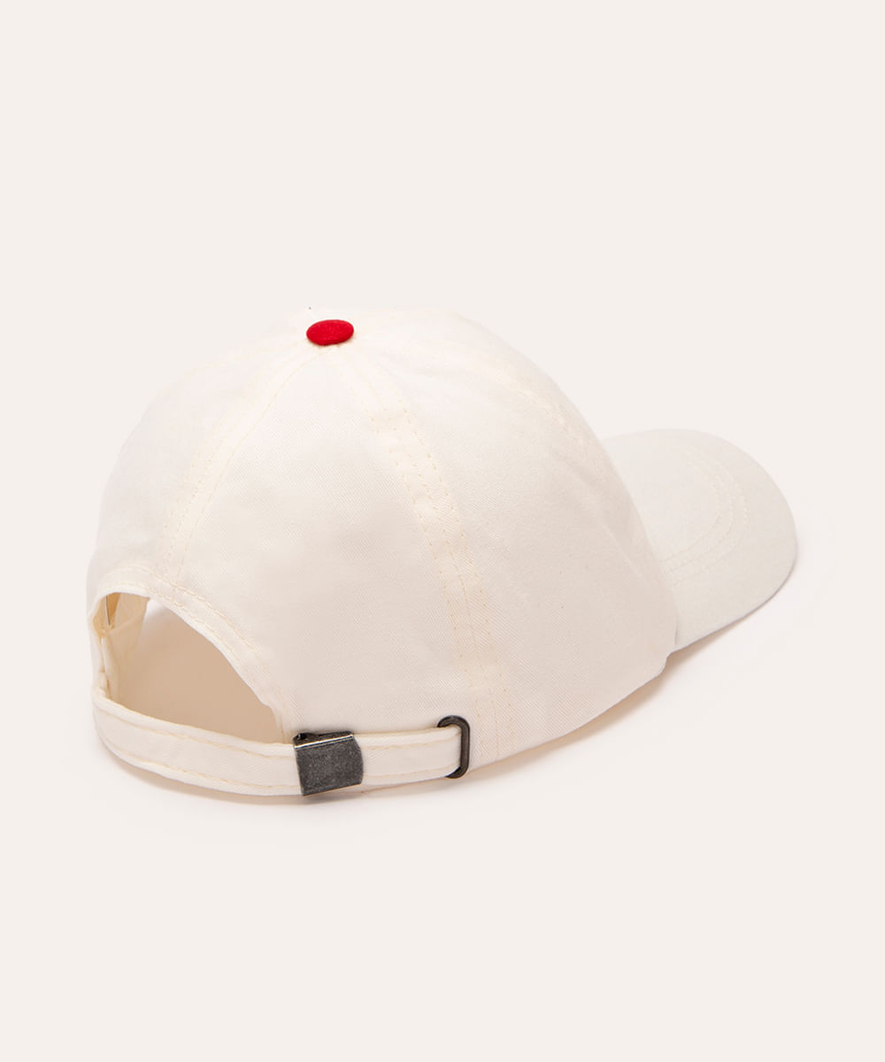 boné de sarja aba curva chic branco