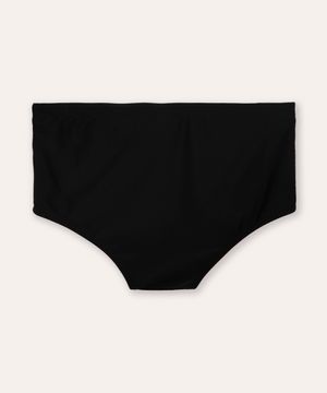 sunga boxer com faixa lateral proteção uv preta