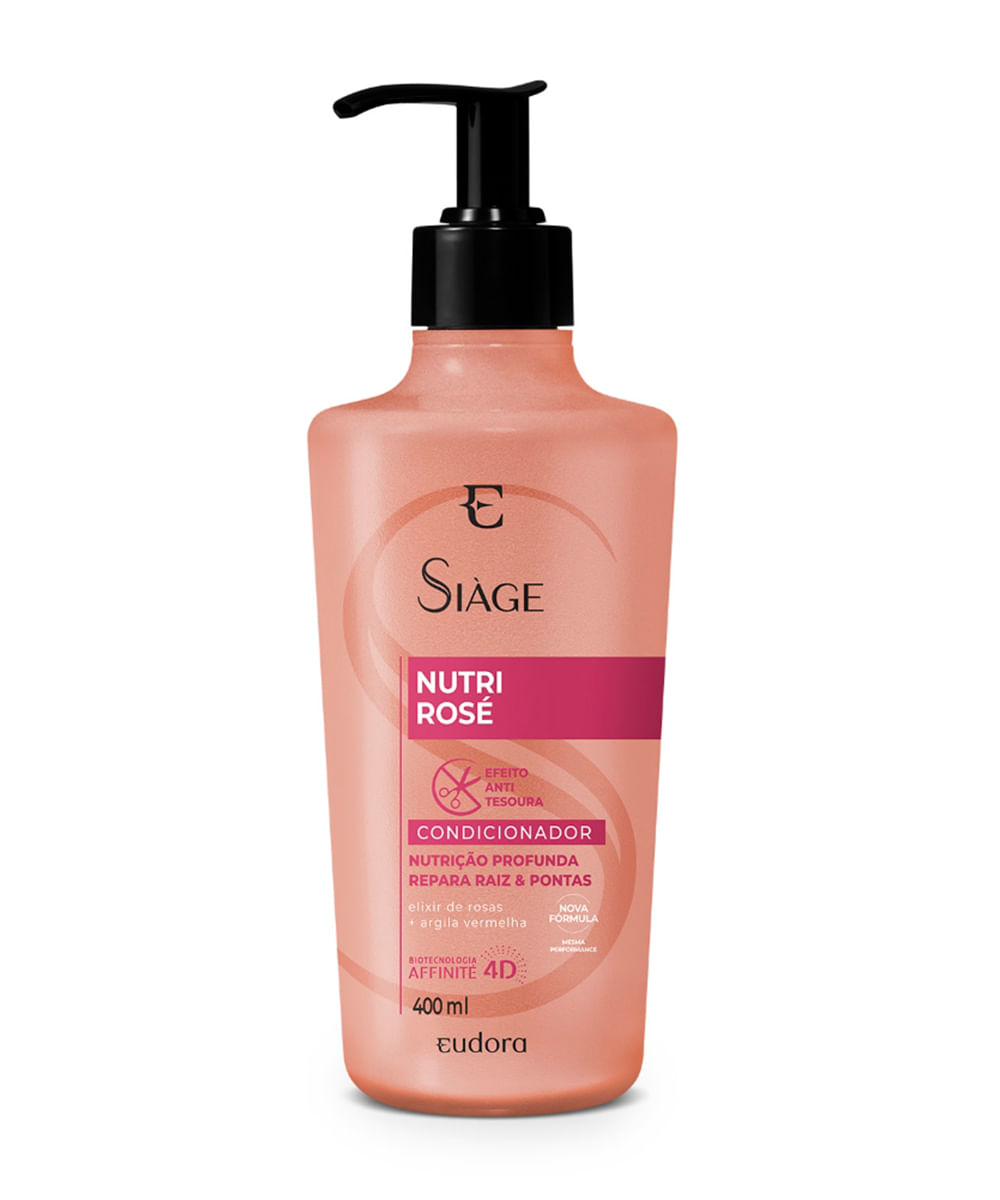 condicionador eudora siáge nutri rosé 400ml