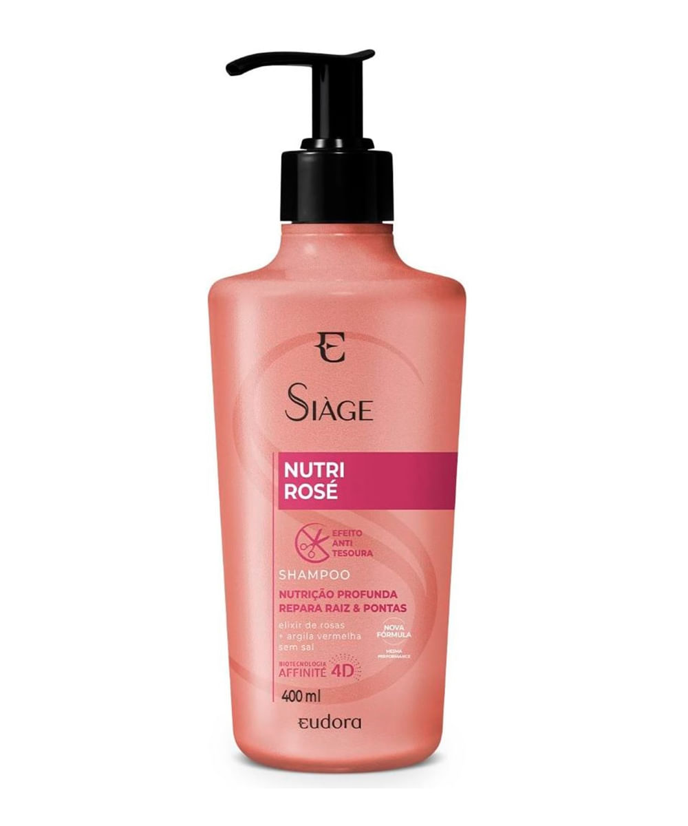 shampoo eudora siáge nutri rosé 400ml