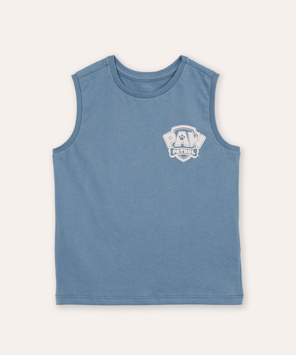 kit de 2 regatas infantis patrulha canina colorida