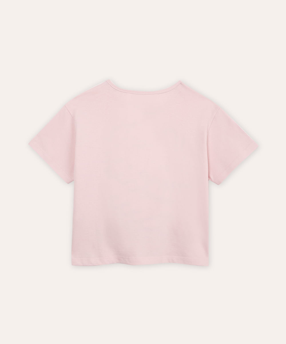 kit de 2 camisetas infantil hello kitty - multicor