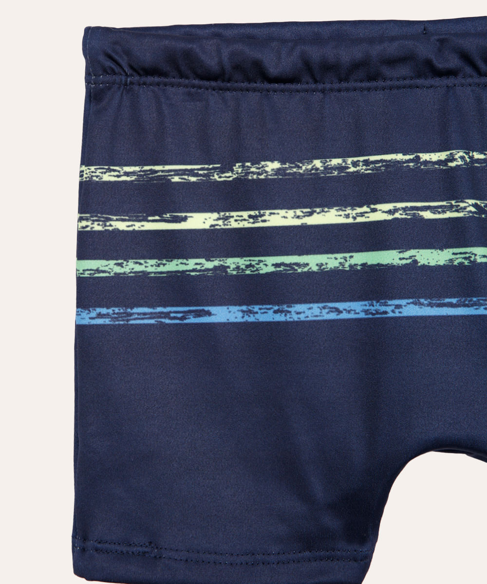 sunga infantil boxer listrada azul