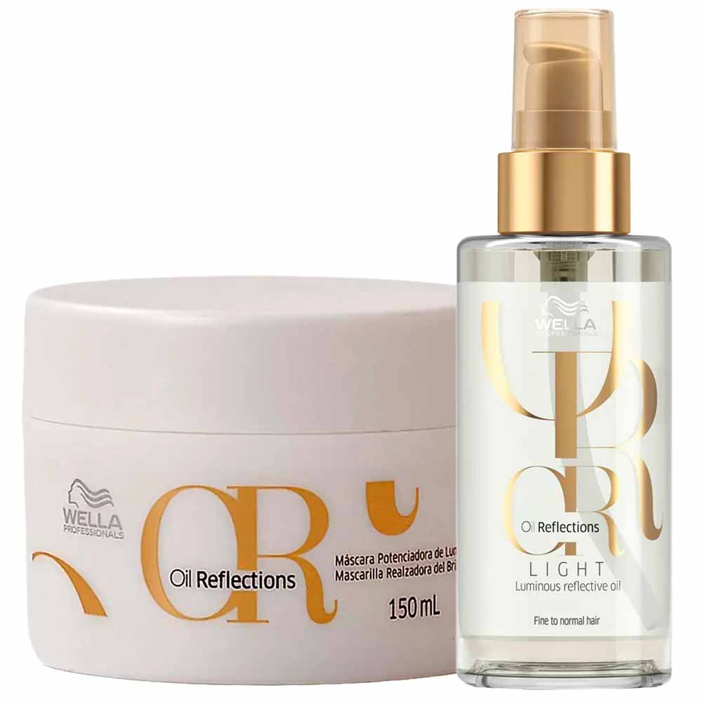 Wella Professionals Oil Reflections Kit - Máscara de Hidratação -  Óleo Capilar