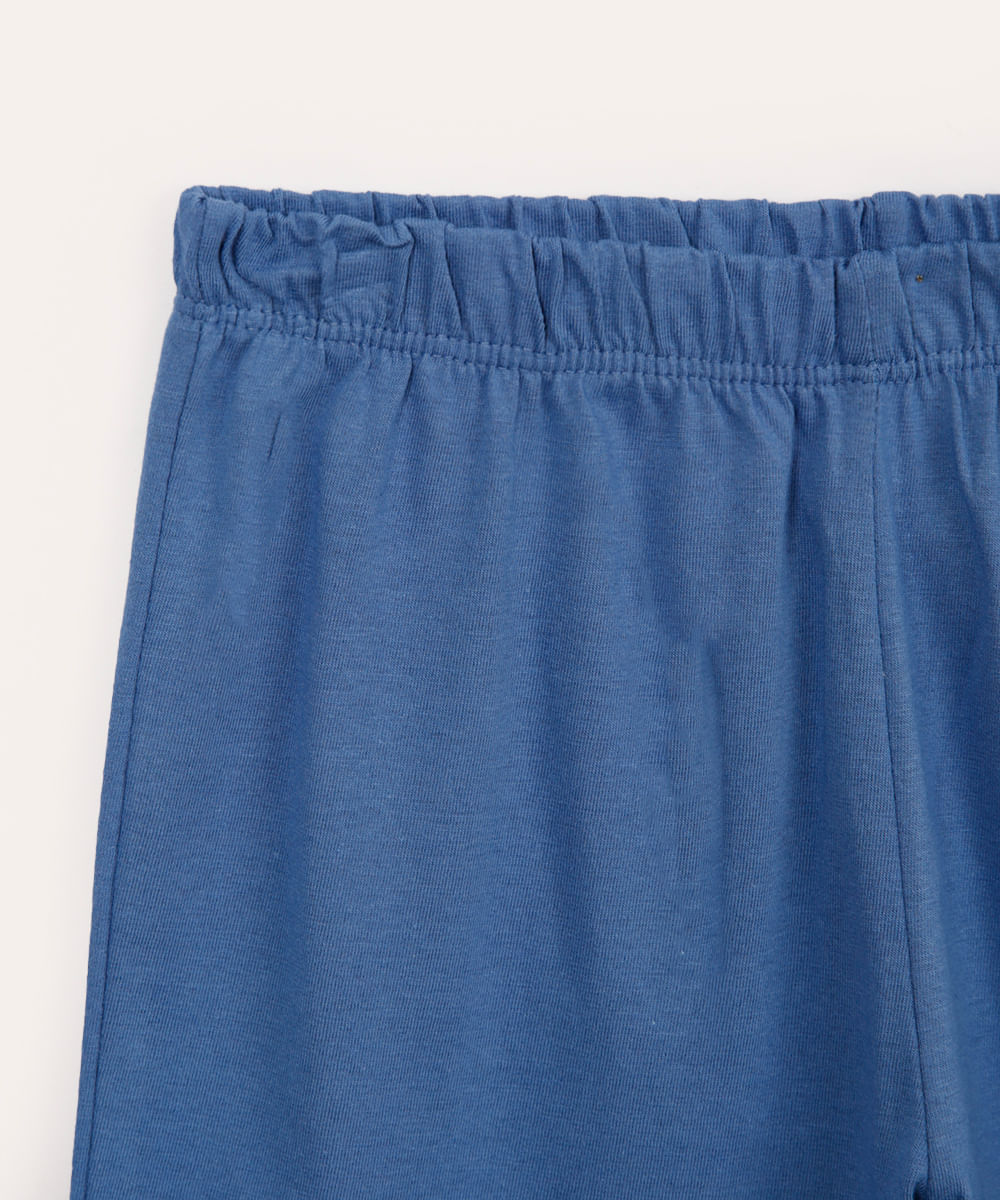 pijama infantil de algodão sonic azul