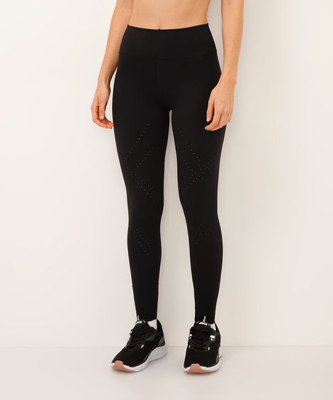 legging esportiva texturizada preta