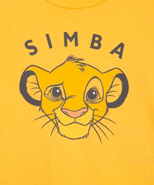 conjunto infantil curto simba amarelo