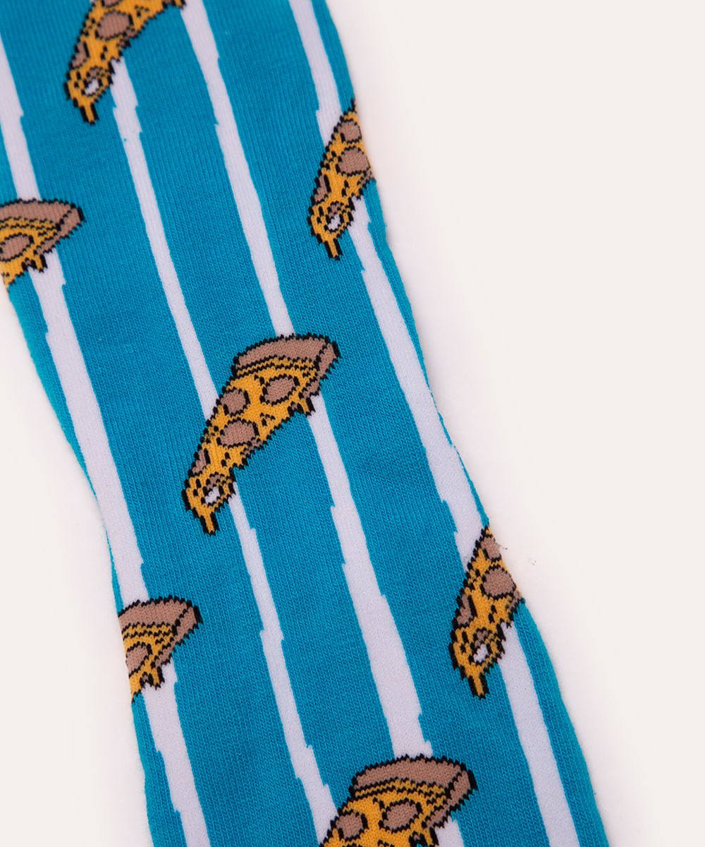 meia cano longo pizza branca