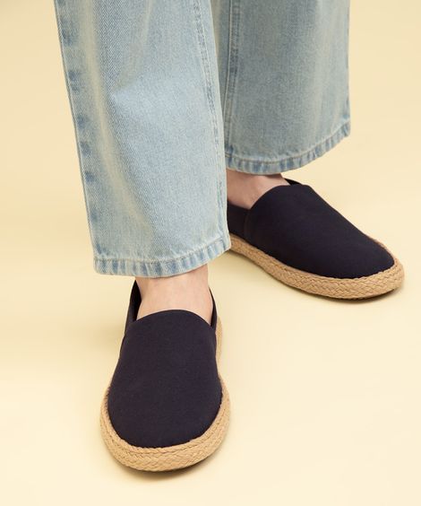 alpargata com textura azul