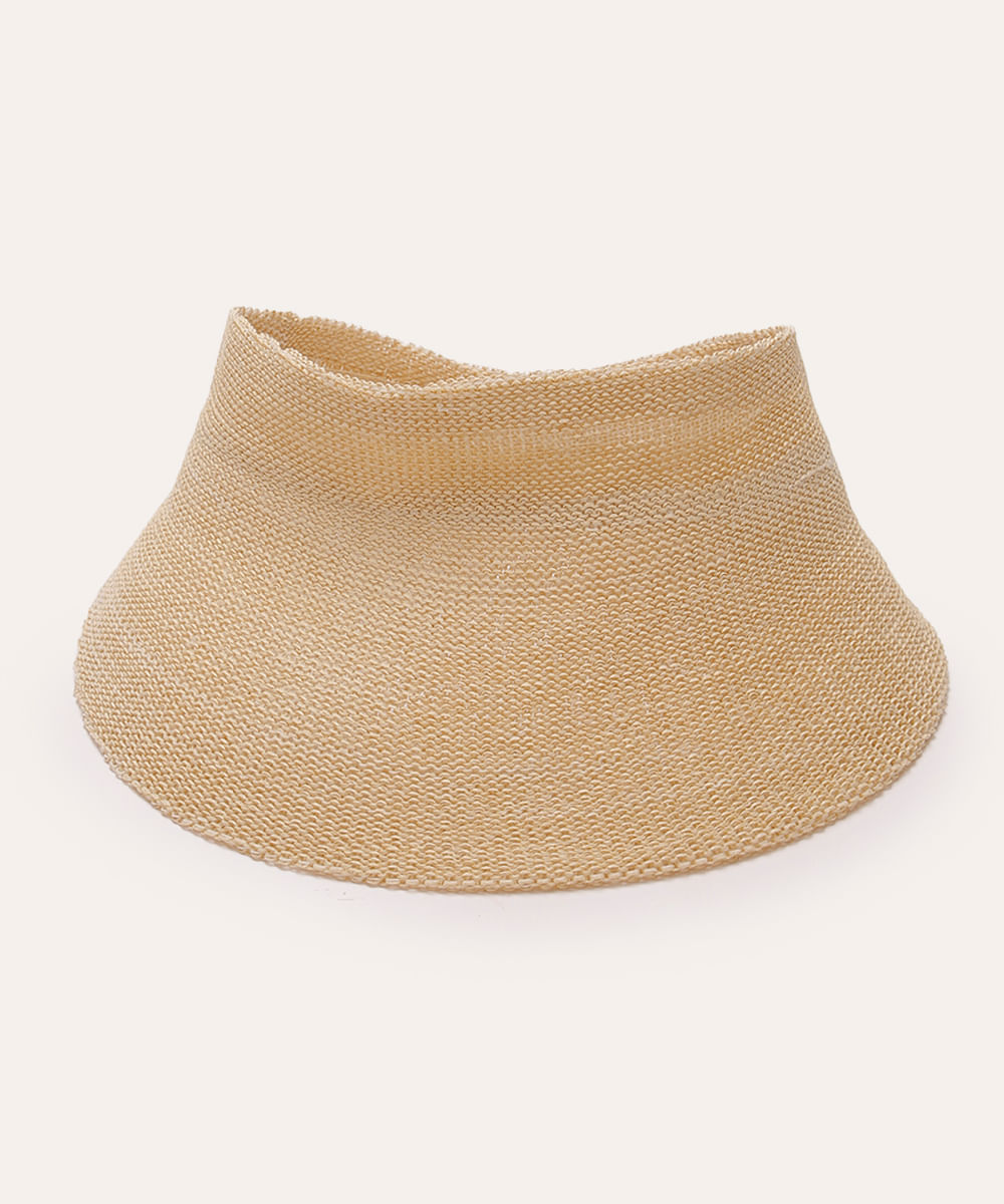 viseira texturizada com velcro bege