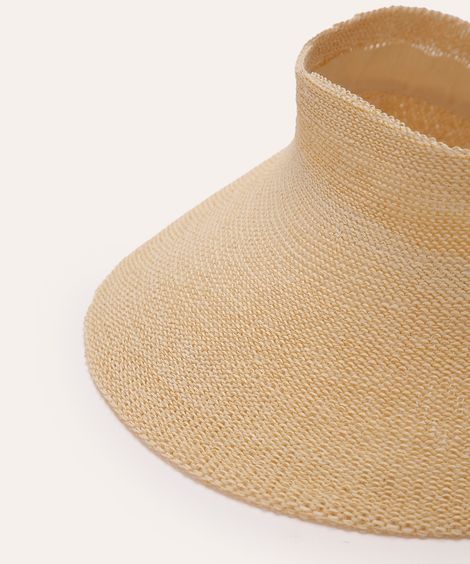 viseira texturizada com velcro bege