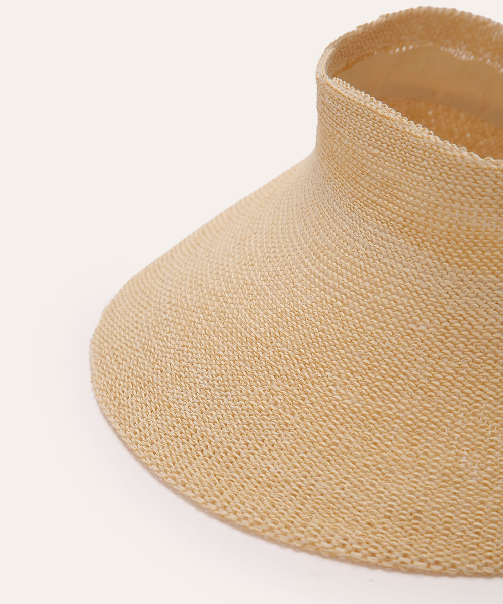 viseira texturizada com velcro bege