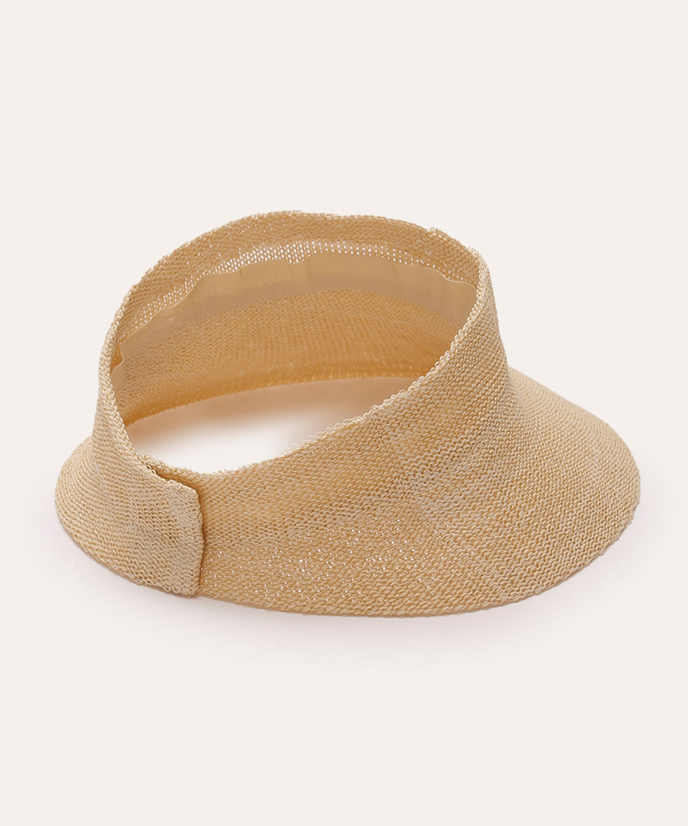 viseira texturizada com velcro bege