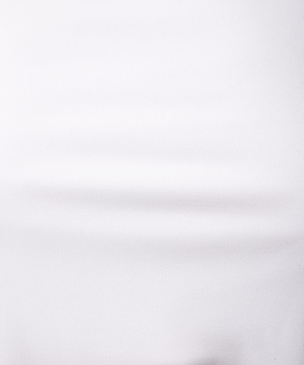 blusa frente única com franzido branca