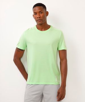 camiseta esportiva ace com recortes - verde lima