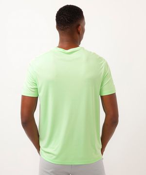 camiseta esportiva ace com recortes - verde lima