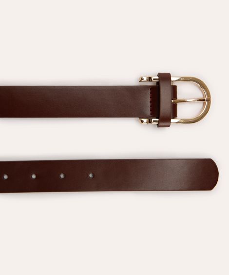 cinto feminino com fivela marrom