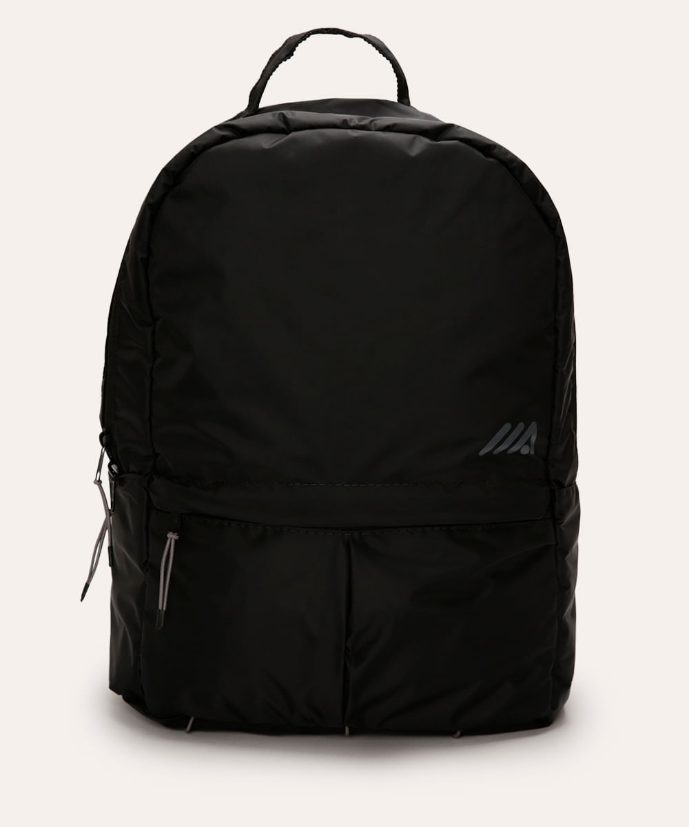 mochila com bolsos esportiva preta