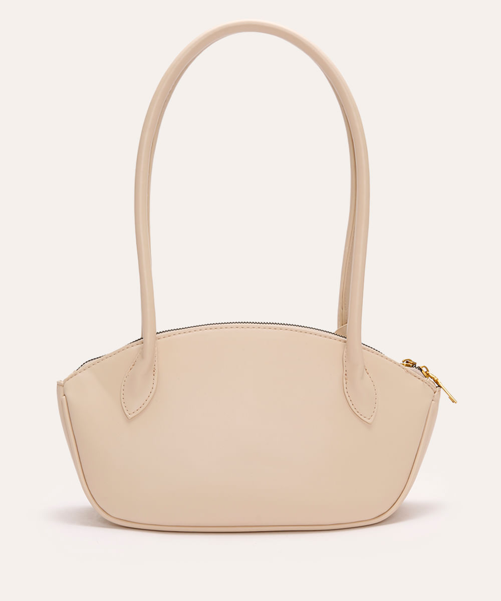 bolsa shoulder estruturada mindset bege