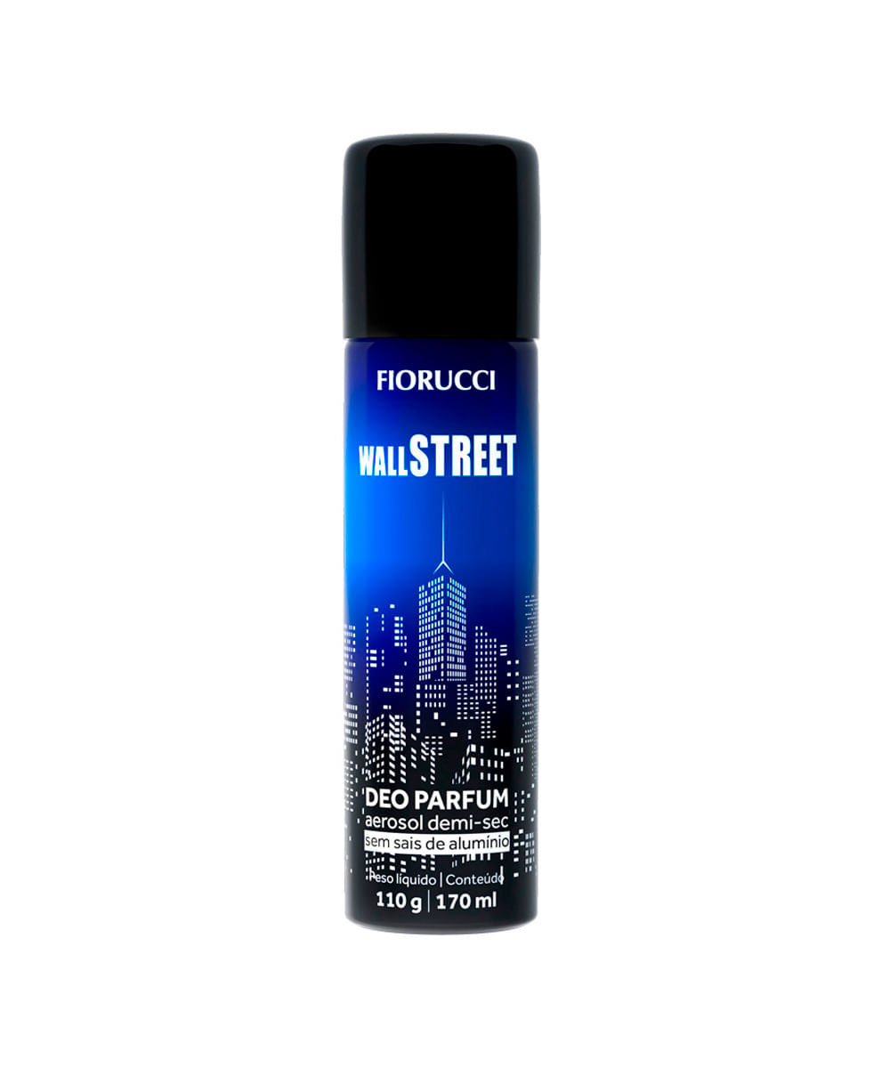 kit wall street colônia e desodorante aerosol