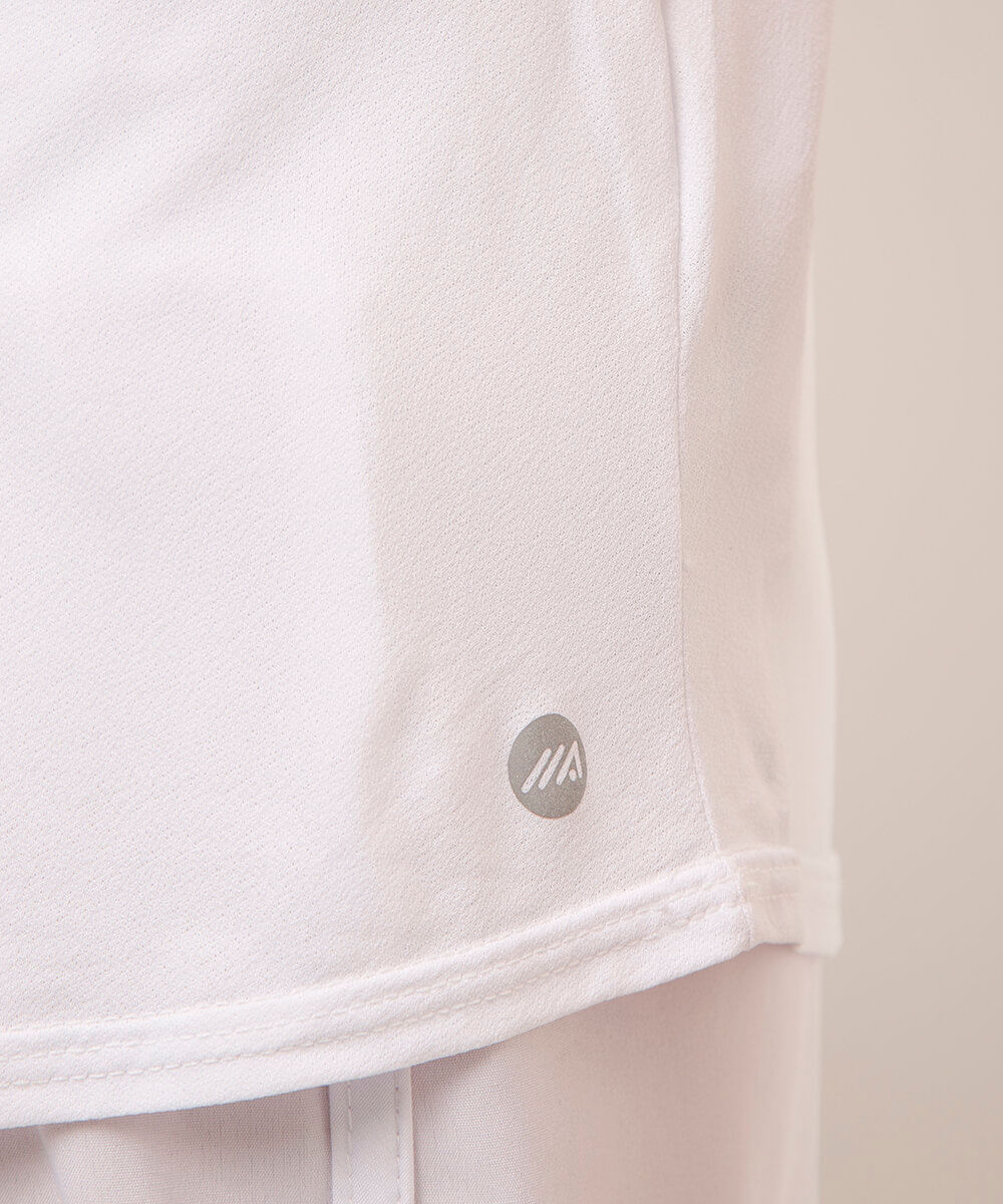 camiseta esportiva ace decote v branca