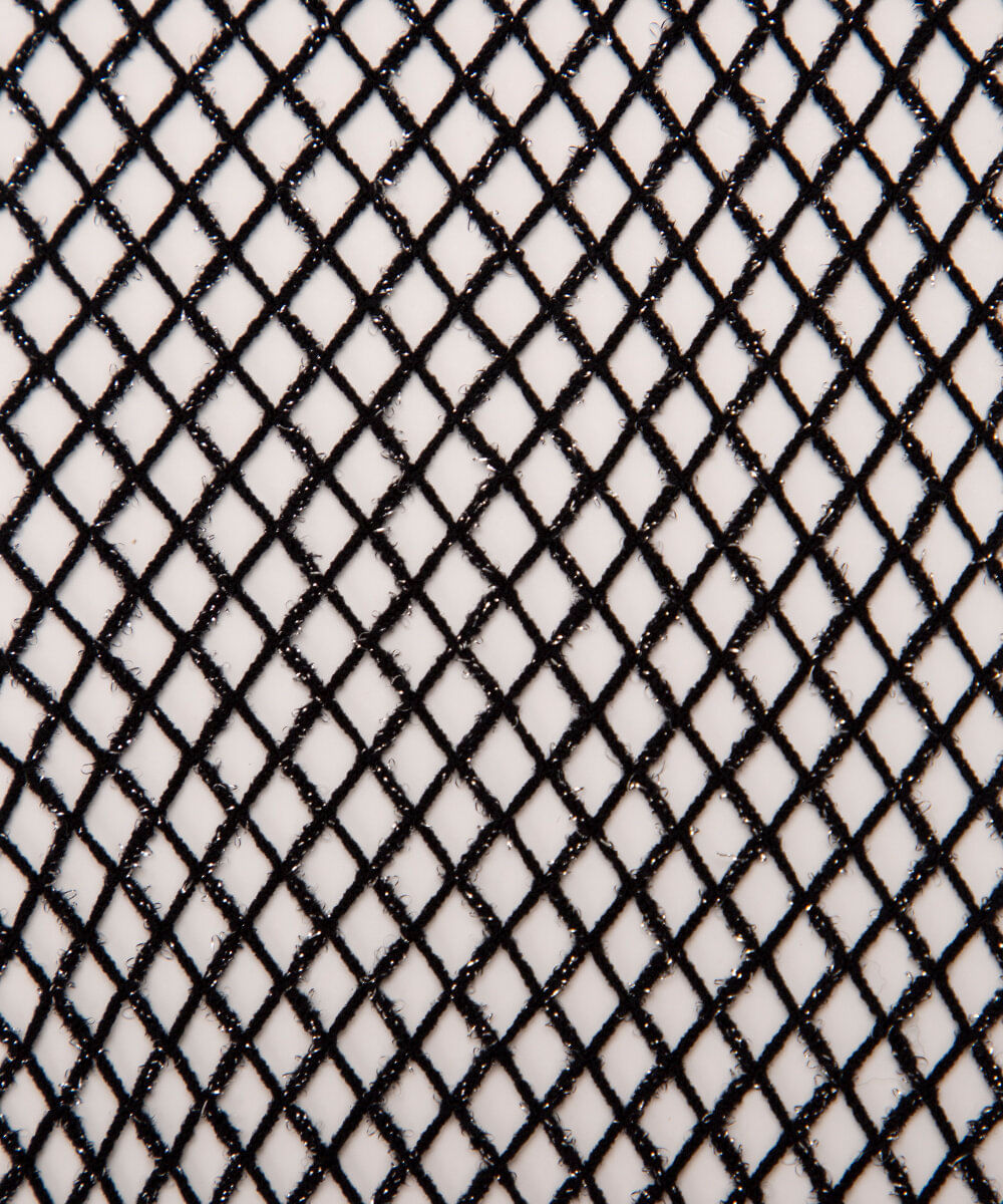 meia calça arrastão brilhos lurex preta