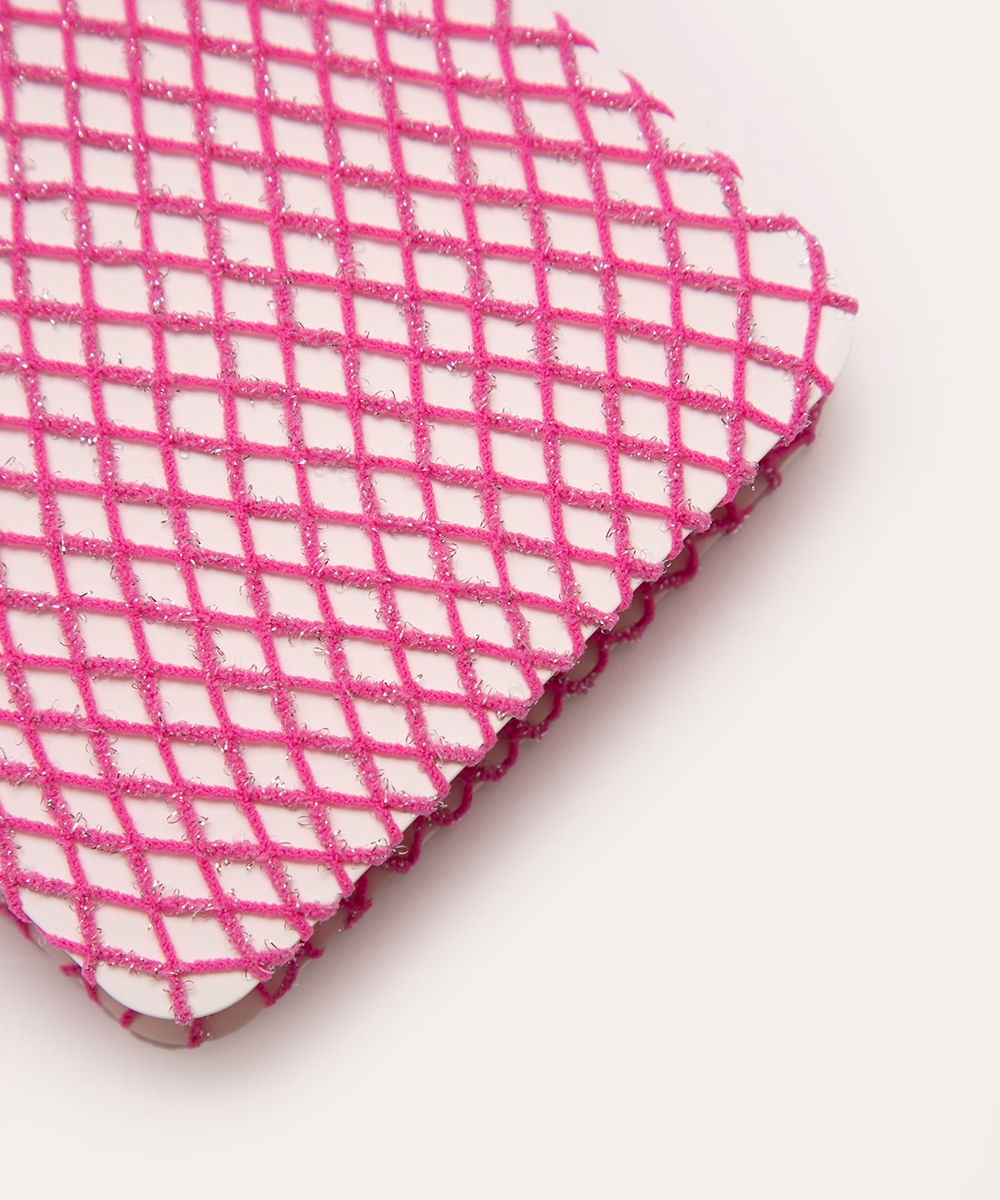 meia calça arrastão brilhos lurex rosa médio rosa