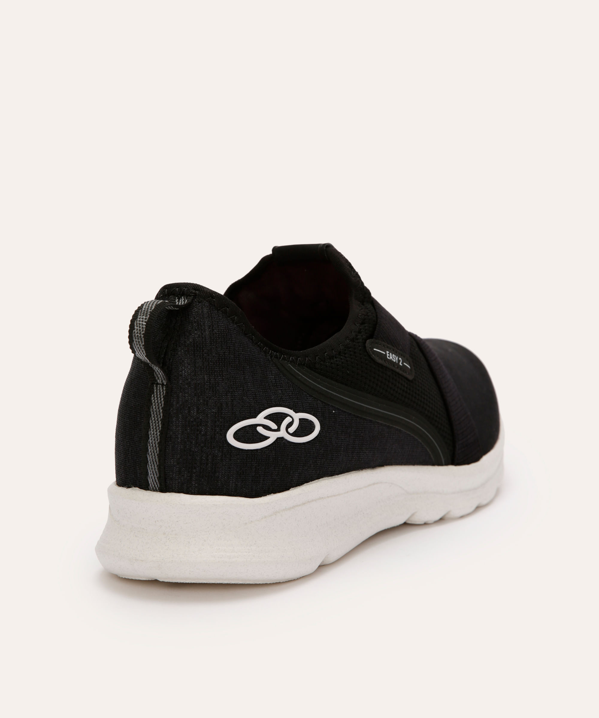 tênis esportivo com elástico olympikus preto