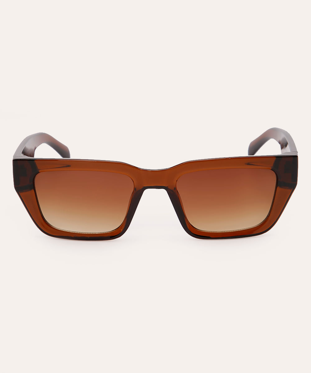 óculos de sol quadrado triton unissex marrom