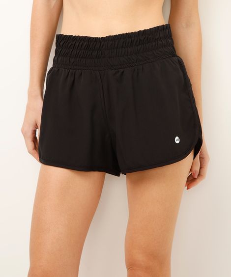 short running esportivo preto