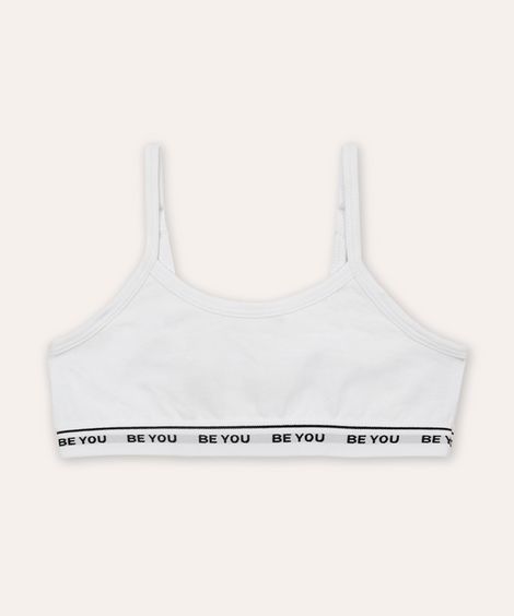 top infantil de algodão off white