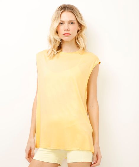 regata esportiva oversized amarela