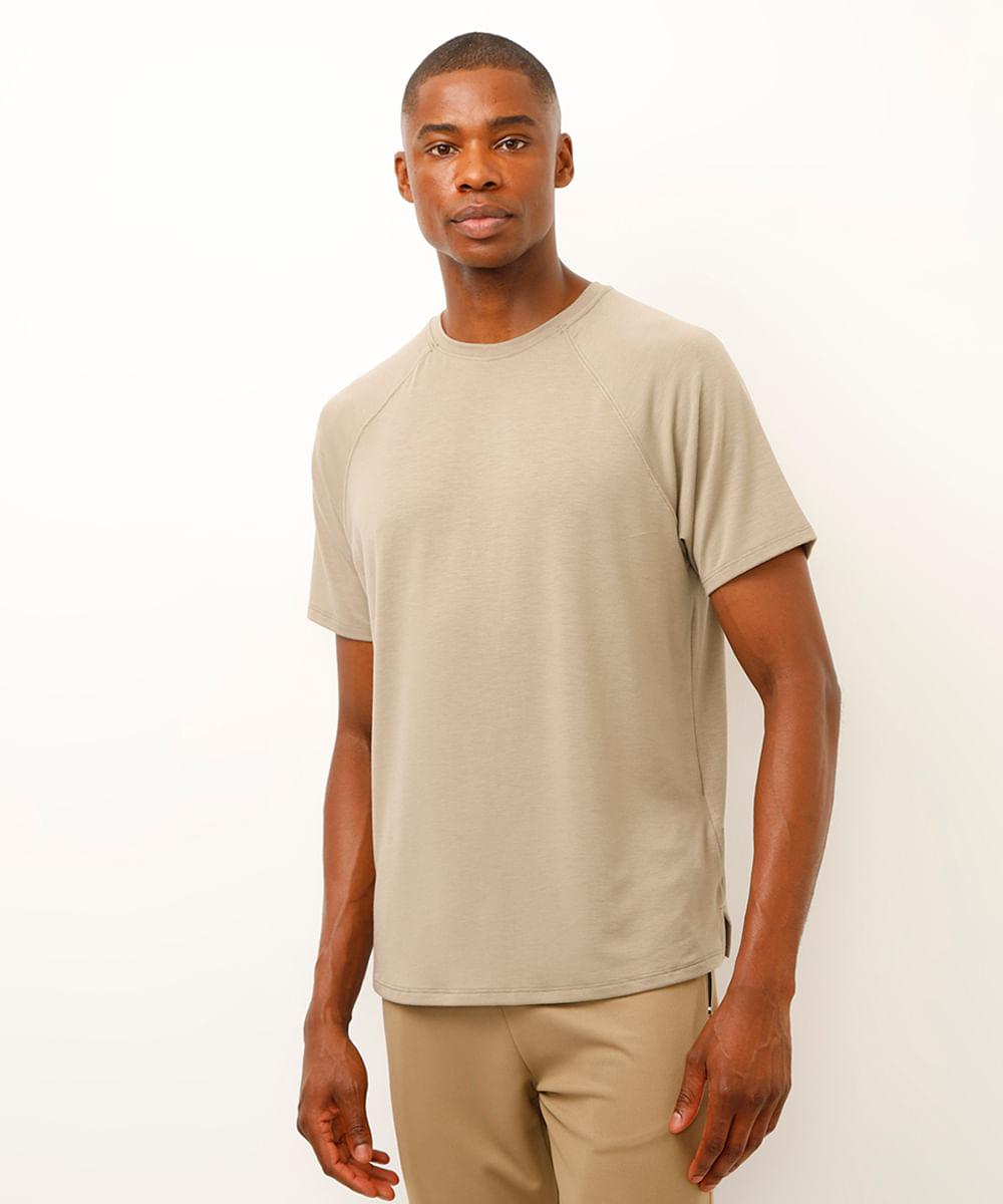 camiseta raglan esportiva ace verde