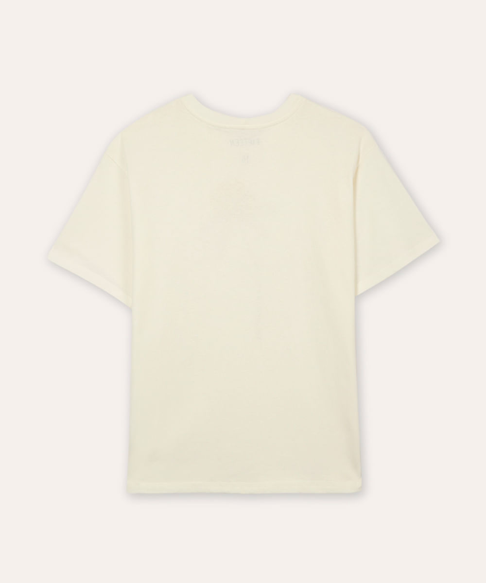 camiseta de algodão juvenil endless summer - off white