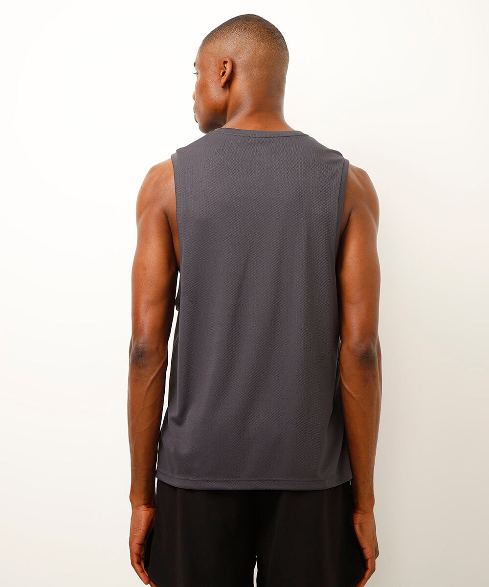 regata machão esportiva ace cinza