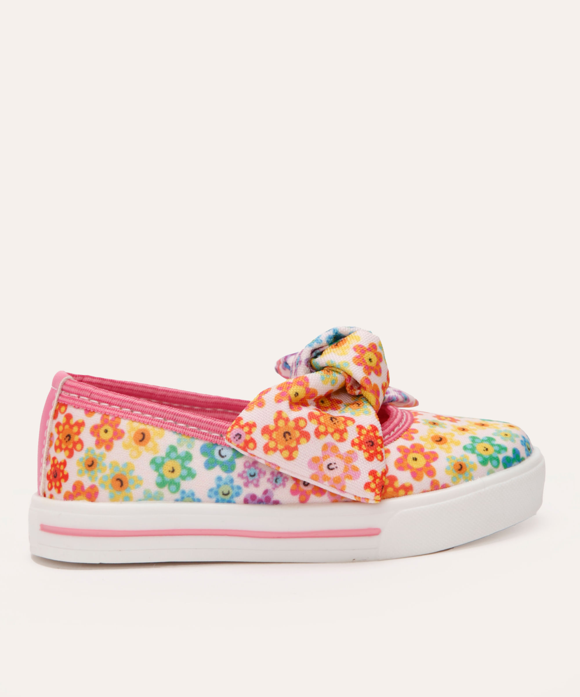 alpargata infantil floral mooui colorida