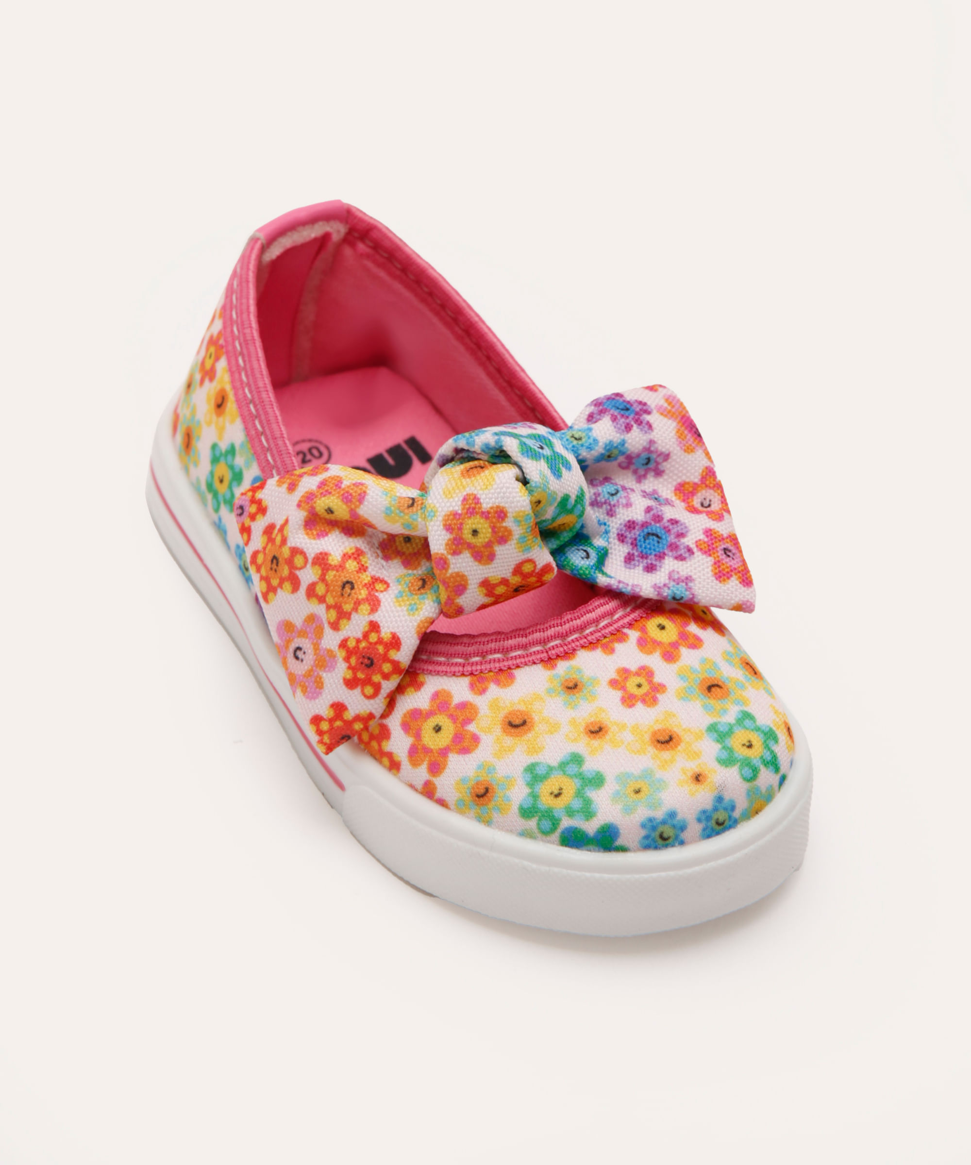 alpargata infantil floral mooui colorida