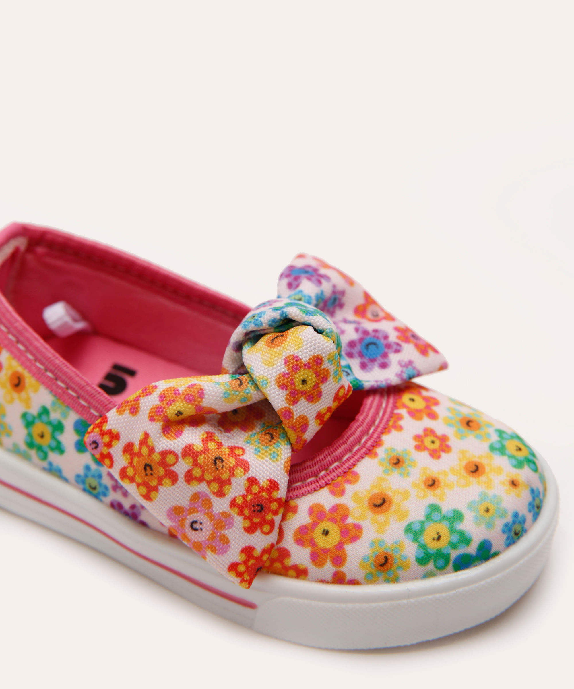 alpargata infantil floral mooui colorida