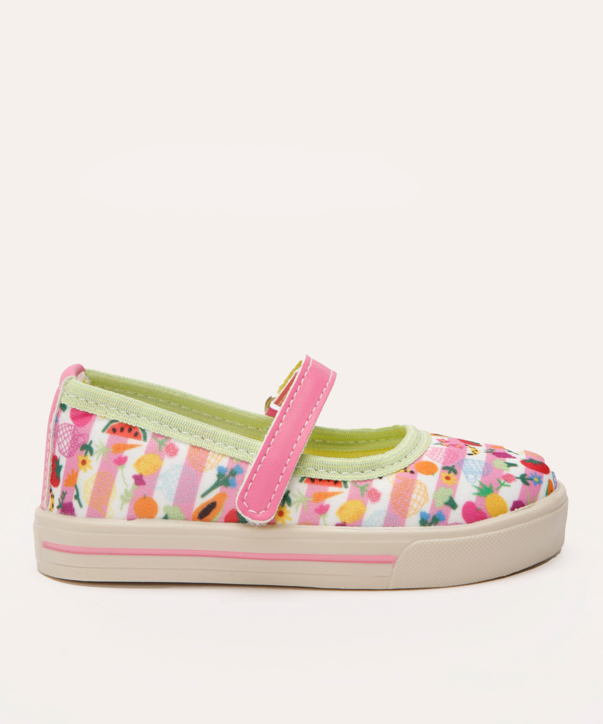 alpargata infantil estampada mooui colorida
