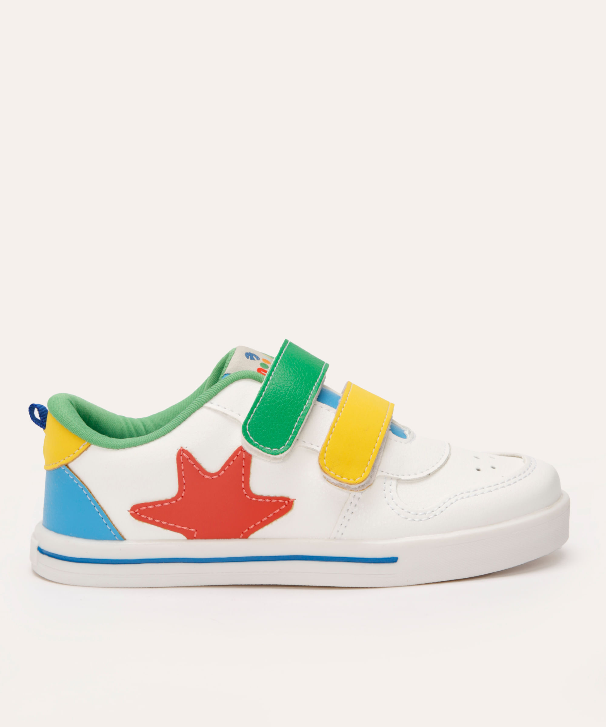 tênis infantil com velcro mooui colorido