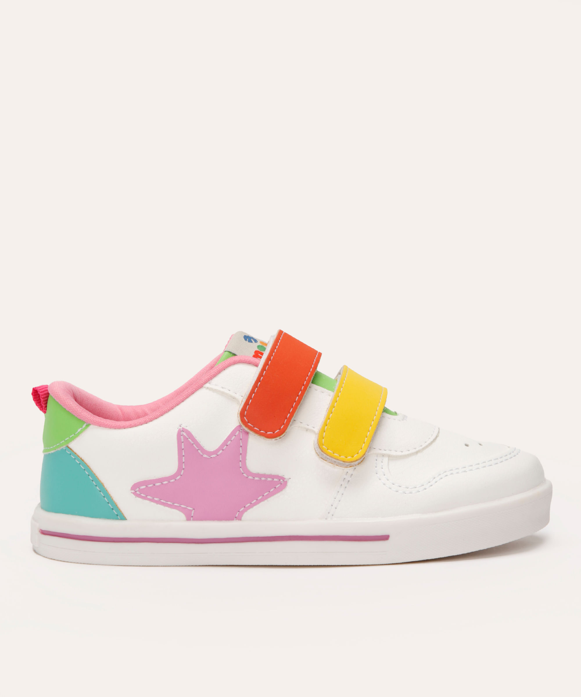 tênis infantil com velcro mooui colorido