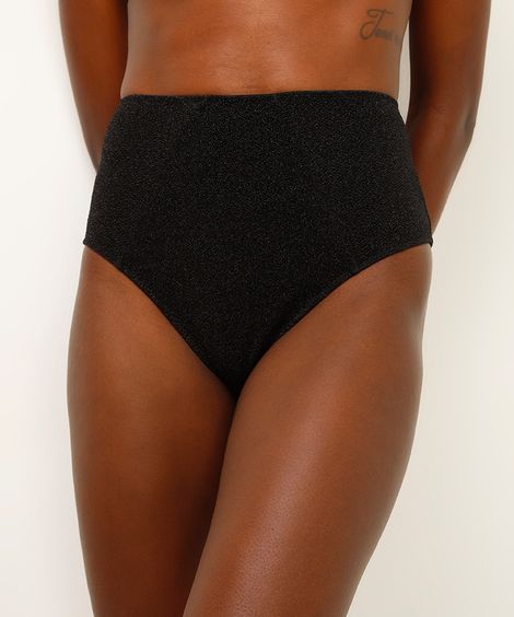 hot pant de lurex preta