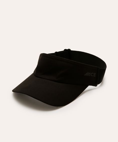 viseira esportiva aba curva preta